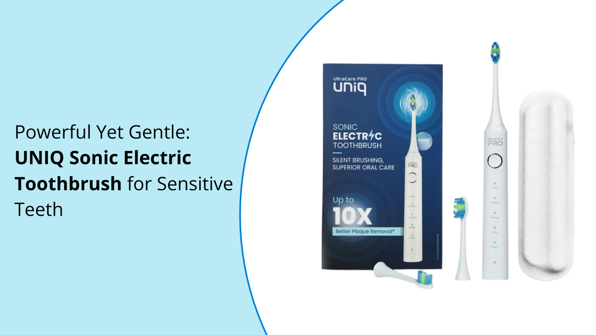 UNIQ Sonic Electric Toothbrush for Sensitive Teeth – UltraCare PRO