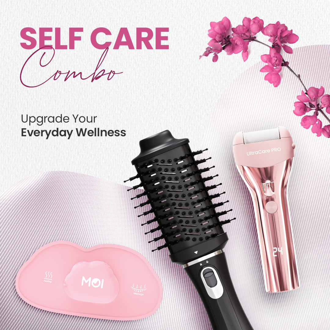 Self Care Combo (MOI + EVA Hair Volumizer and Dryer + EVA Callus Remover )
