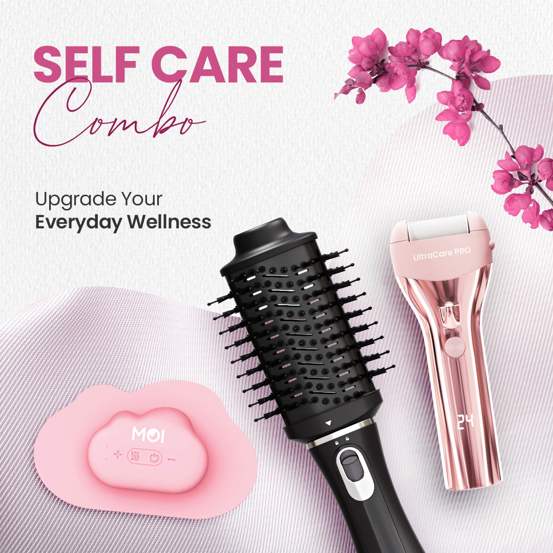 Self Care Combo (MOI + EVA Hair Volumizer and Dryer + EVA Callus Remover )