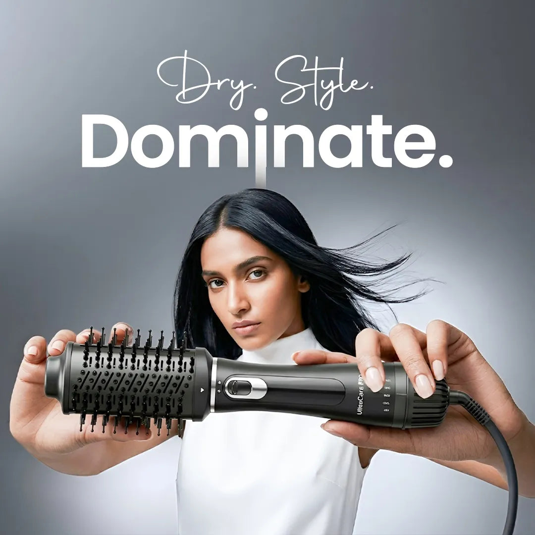 UltraCare PRO hair volumizer and dryer for smooth styling, fast drying, salon finish, and frizz-free hair at home.