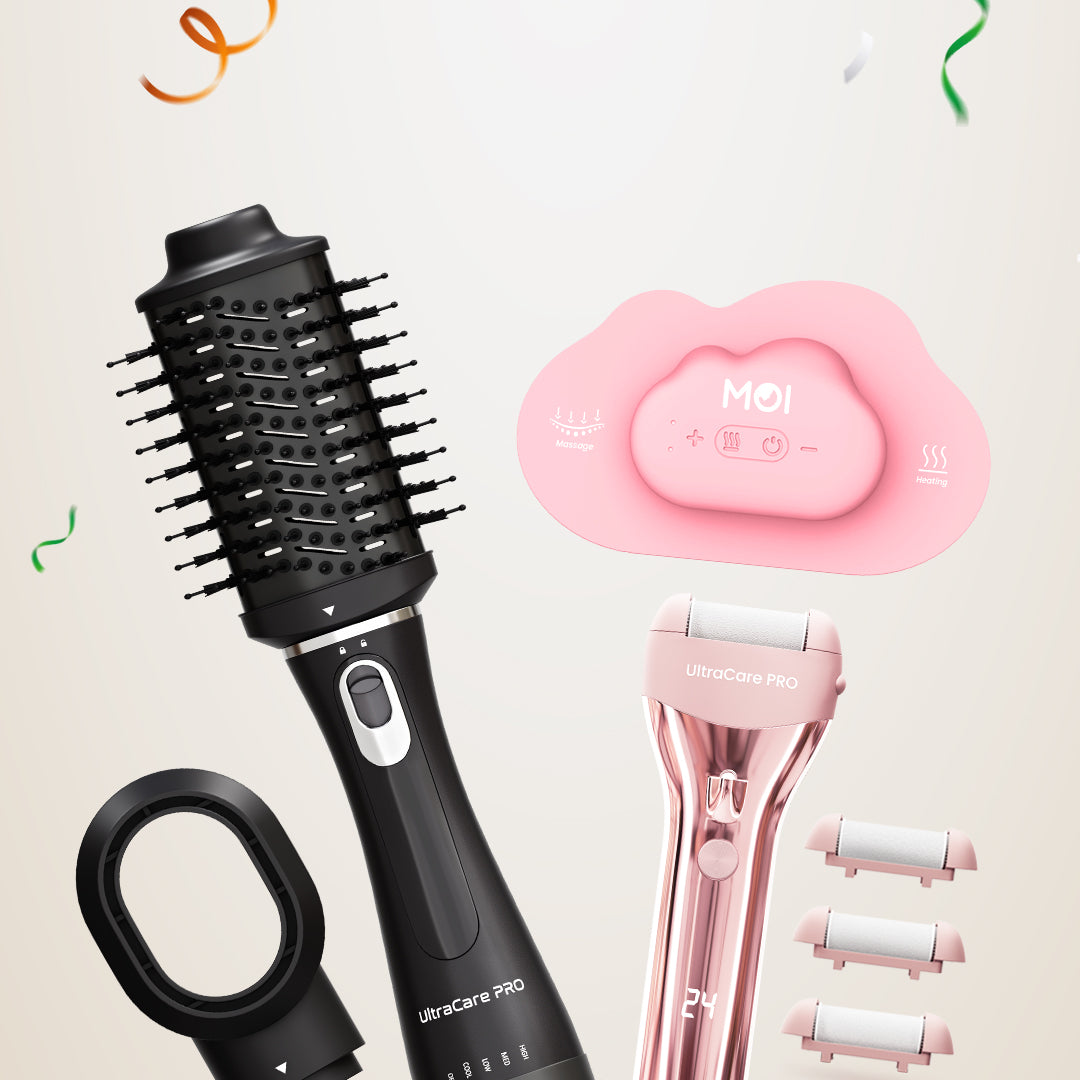 Self Care Combo (MOI + EVA Hair Volumizer and Dryer + EVA Callus Remover )
