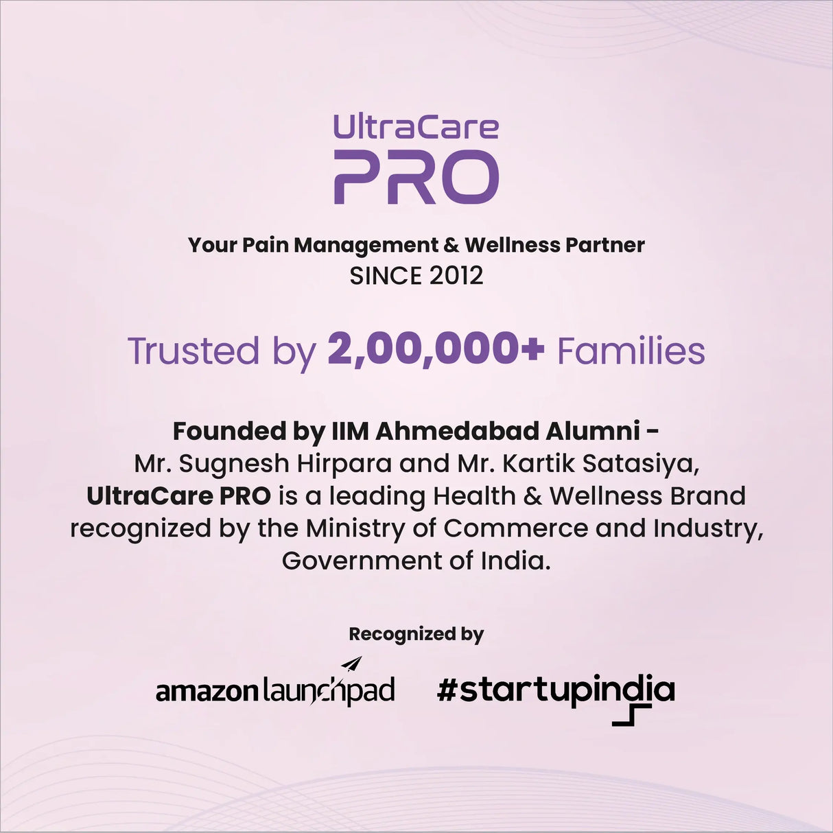 UltraCare PRO wellness brand trusted by 2 lakh families for pain relief, health care, and personal wellness solutions.