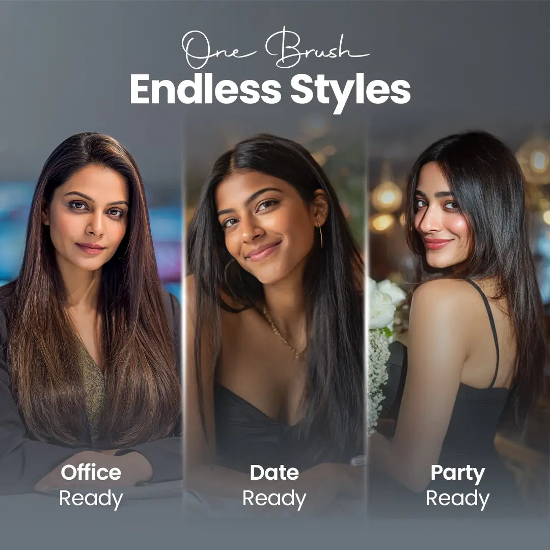 UltraCare PRO 3 in 1 hair volumizer for office, date, and party ready hairstyles with smooth salon-style finish.