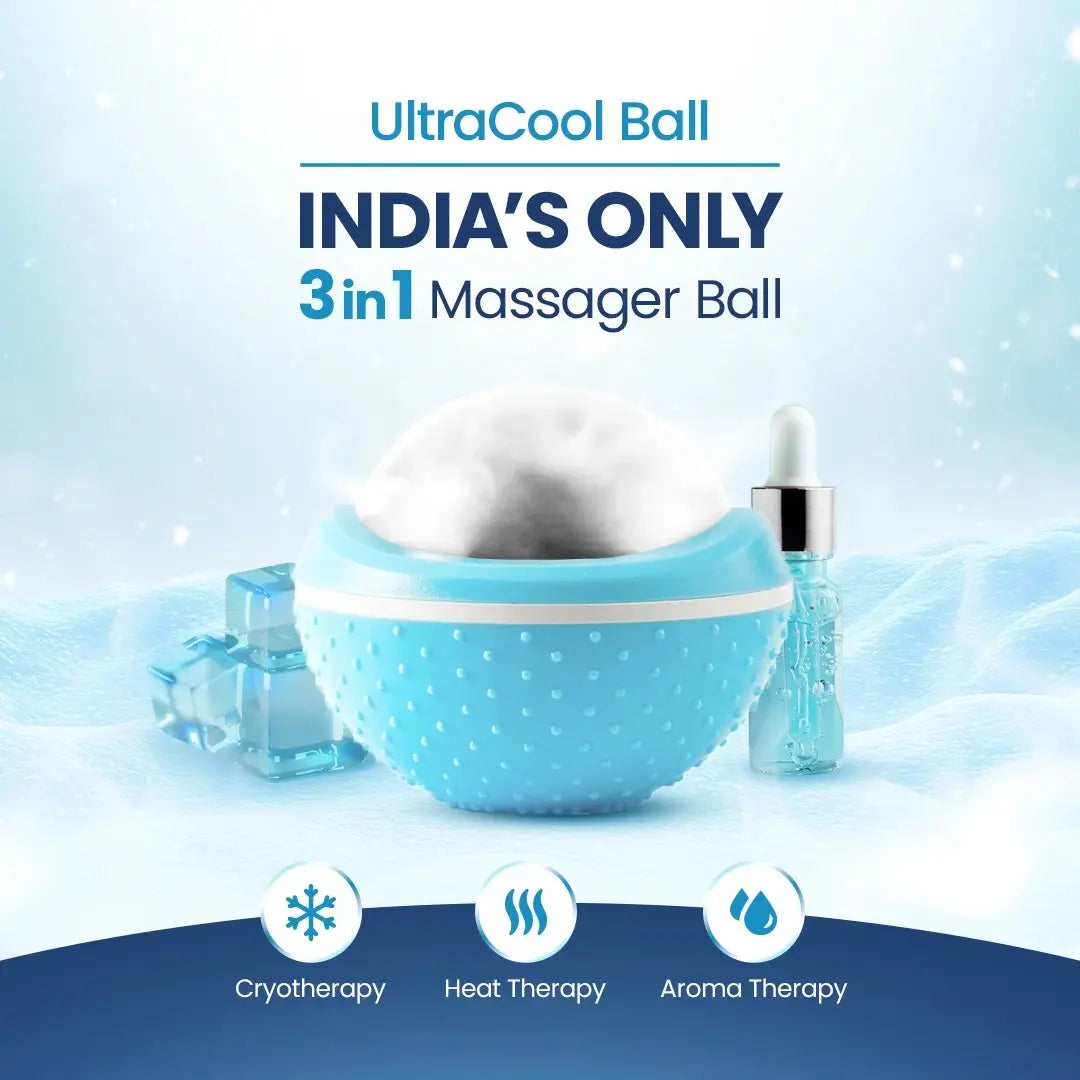 UltraCare PRO UltraCool Ball 3 in 1 Massager Ball with Cryotherapy Heat Therapy and Aroma Therapy