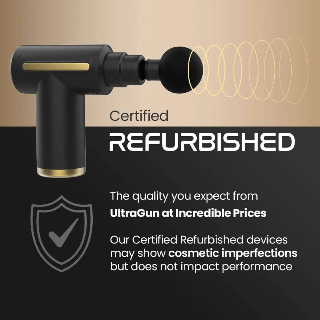 UltraGun PRO Certified Refurbished Massage Gun Deep Tissue Percussion Therapy at Affordable Price