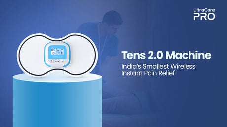 TENS 2.0 machine India smallest wireless instant pain relief — UltraCare PRO compact TENS device with digital screen