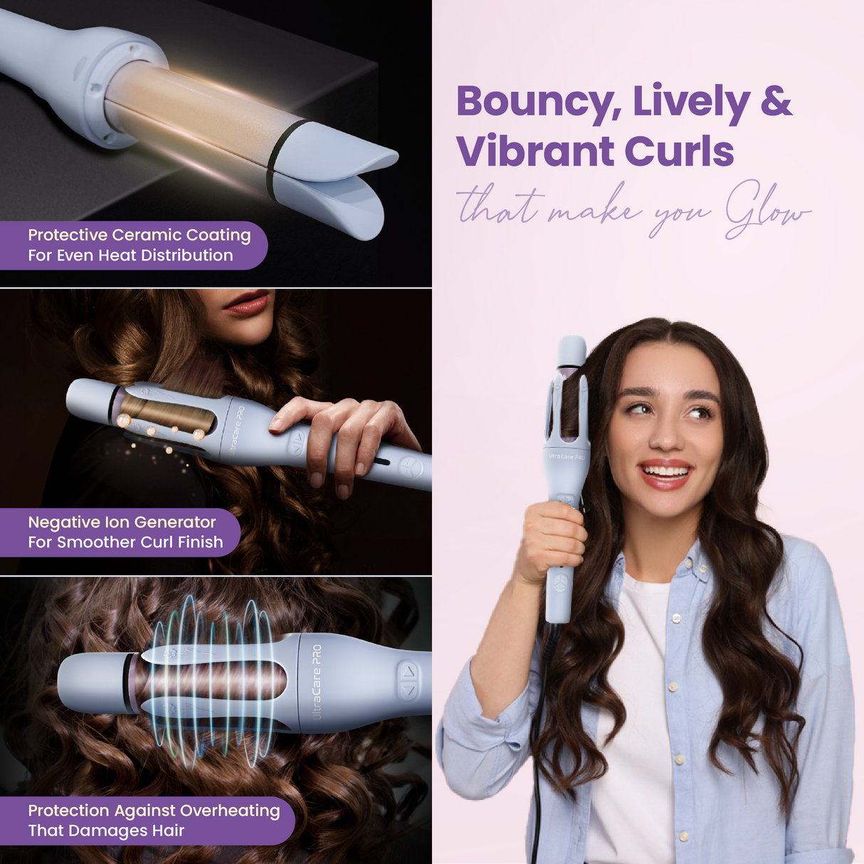 EVA Automatic Hair Curler | Hair Curling Machine | UltraCare PRO