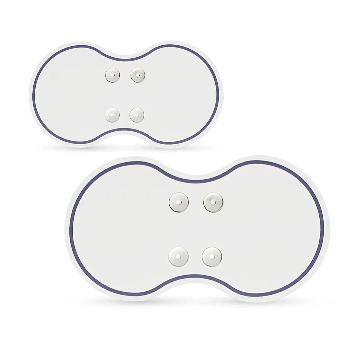 4 pin magnetic TENS electrode pad for wireless TENS machine muscle stimulation and pain relief therapy