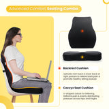 Advanced Comfort Seating Combo (Coccyx Seat Cushion & Backrest Cushion)