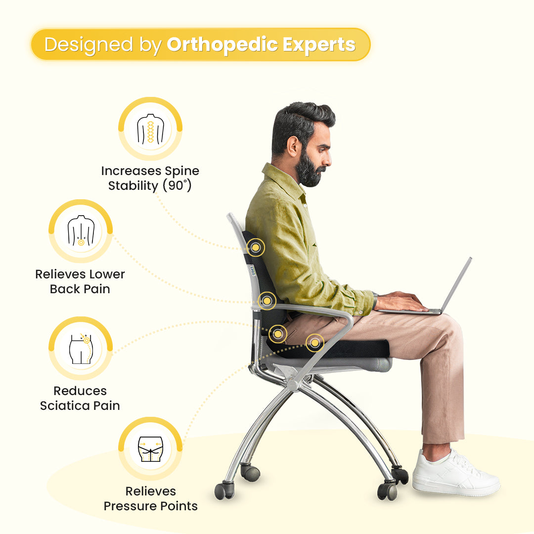 Ultimate Comfort Seating (Coccyx Seat Cushion & Lumbar Support Cushion)