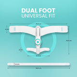 UltraCare PRO bunion corrector with dual foot universal fit and adjustable strap dimensions