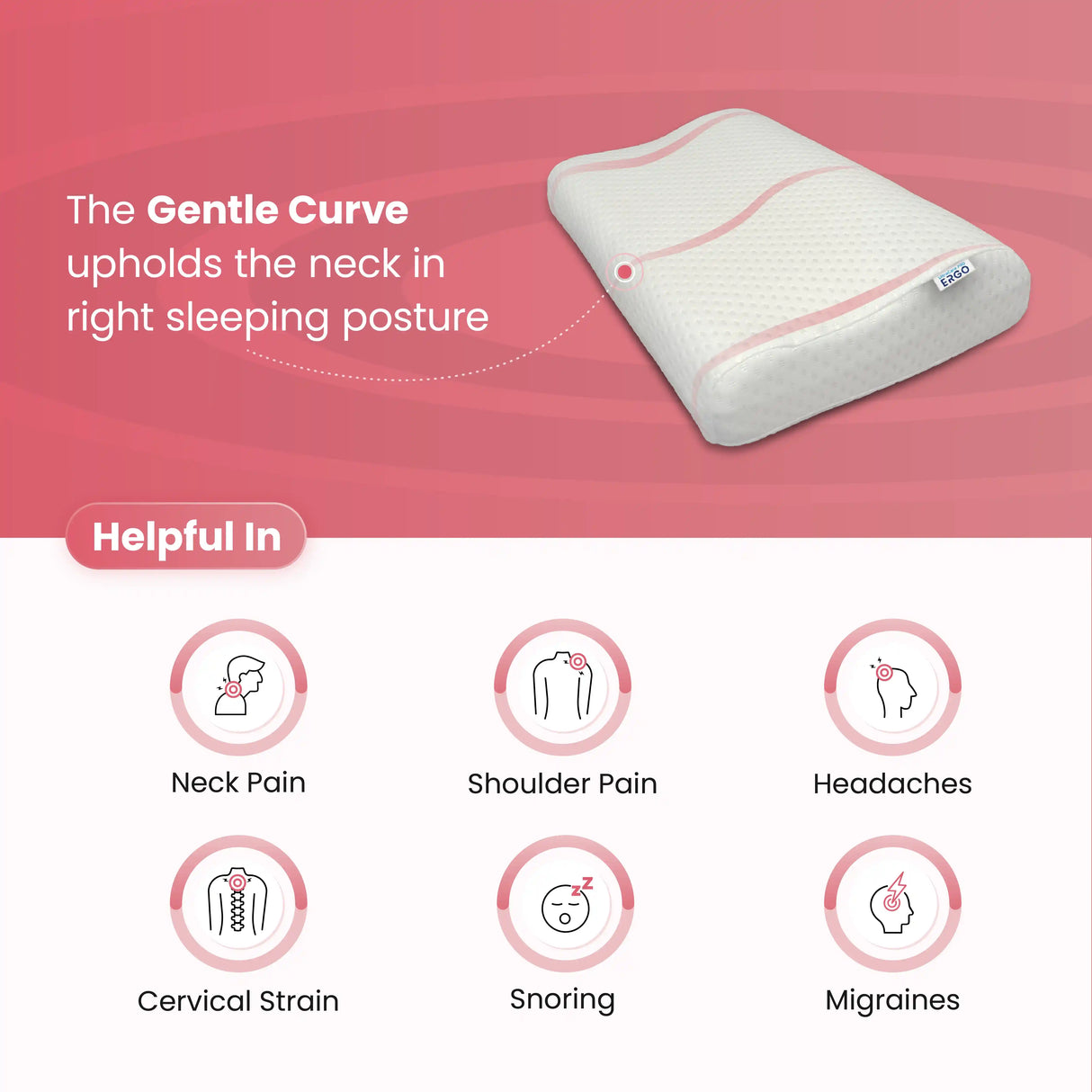 Best cervical pillow for neck and shoulder support with ergonomic contour design