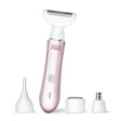 UltraCare PRO women’s electric body hair trimmer with facial hair remover attachments for smooth, painless, and easy grooming at home.