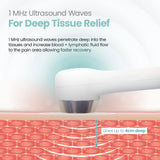 UltraCare PRO ultrasound therapy device with 1 MHz waves for deep tissue pain relief and muscle recovery
