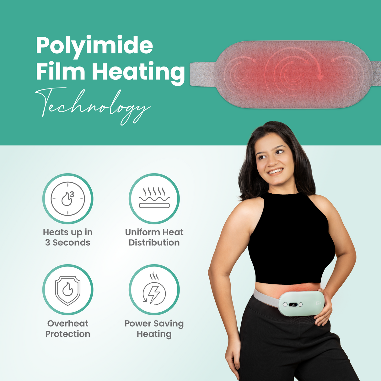 EVA Heating Pad for Periods & Massager