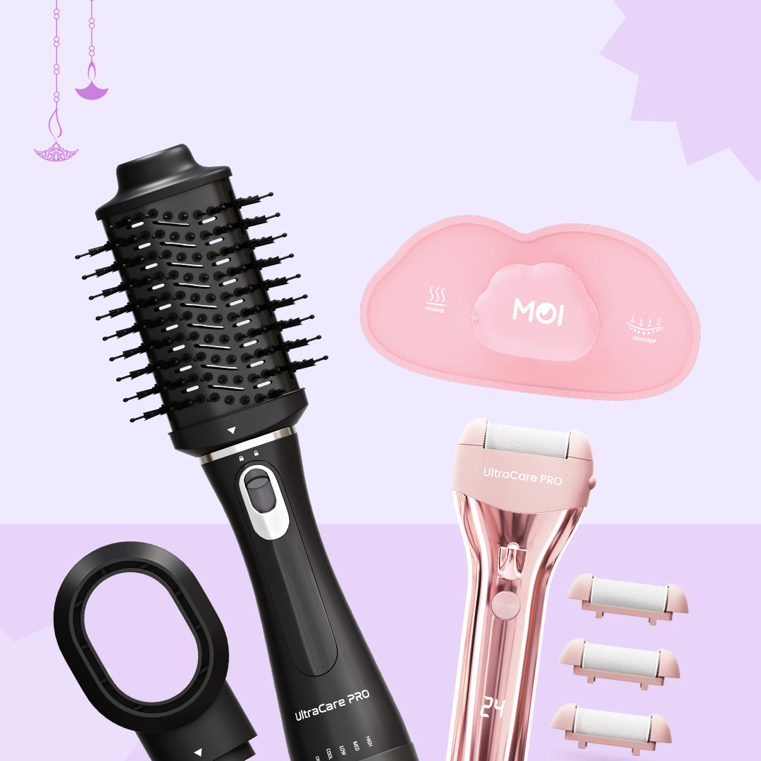 Self Care Combo (MOI + EVA Hair Volumizer and Dryer + EVA Callus Remover )