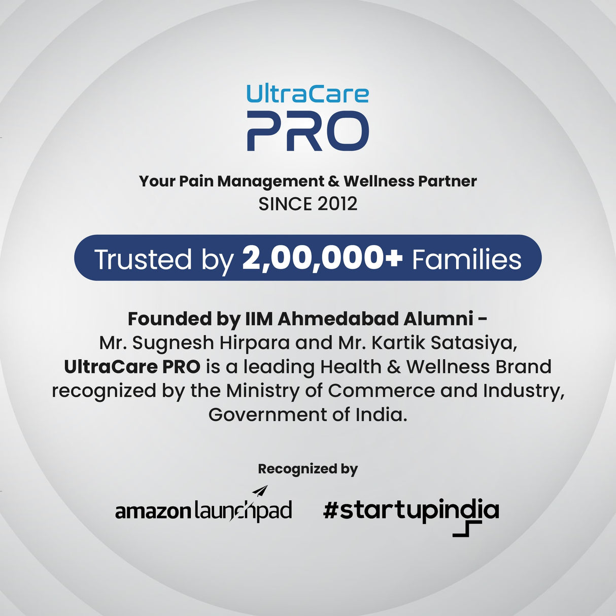 UltraCare PRO health and wellness brand trusted by 200000+ families in India for pain relief and physiotherapy devices