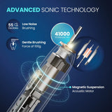 UltraCare PRO sonic electric toothbrush with advanced sonic technology, 41000 strokes per minute, and low noise brushing.