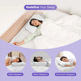 UltraCare PRO ERGO Contour Cervical Pillow for Side Sleepers, Back Sleepers and Stomach Sleepers - Ergonomic Neck Support Memory Foam Pillow