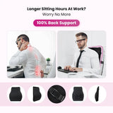 UltraCare PRO ERGO Lumbar Backrest Cushion with 100 Percent Back Support for Long Sitting Hours at Work - Relieves Office Back Pain and Improves Sitting Posture