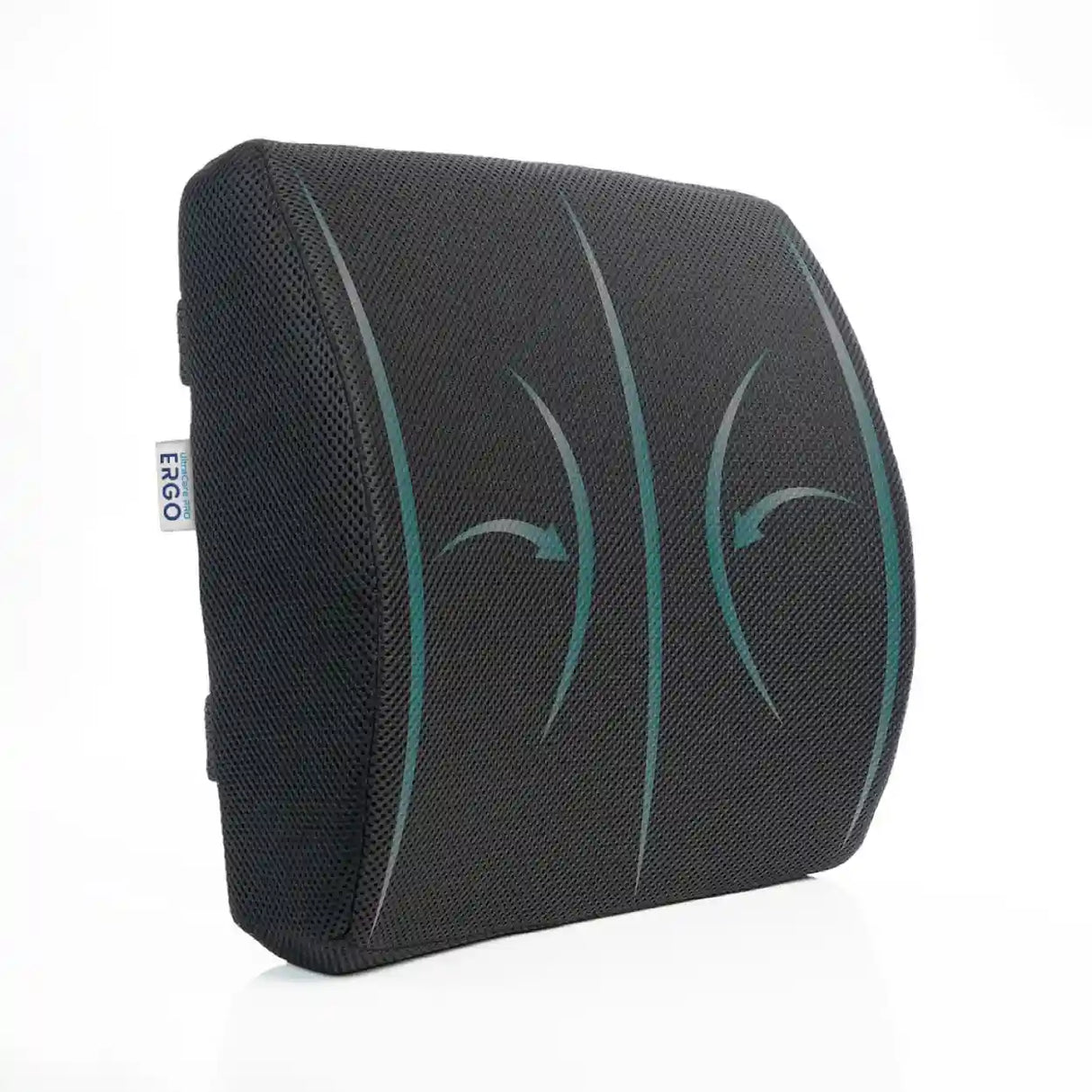 ERGO Lumbar Support Pillow with Breathable Mesh Cover for Office Chair and Car Seat