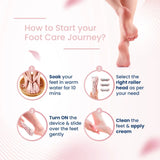 Step by step guide to use electric callus remover for smooth feet and effective dead skin removal