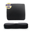 UltraCare PRO Memory Foam Lumbar Back Support Cushion and Coccyx Seat Cushion Combo Pack - Ergonomic Chair Cushion Set for Back Pain Relief
