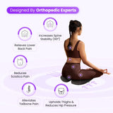 Orthopedic Expert Designed Coccyx Cushion – Relieves Tailbone Sciatica Lower Back Pain and Hip Pressure