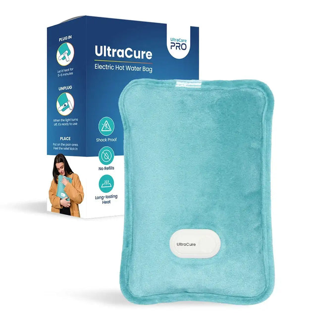 UltraCare PRO UltraCure Electric Hot Water Bag Shockproof No Refill Long Lasting Heat with Packaging