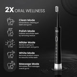 UltraCare PRO UNIQ Electric Toothbrush 5 Modes Clean Polish Milder White Massage for Complete Oral Care