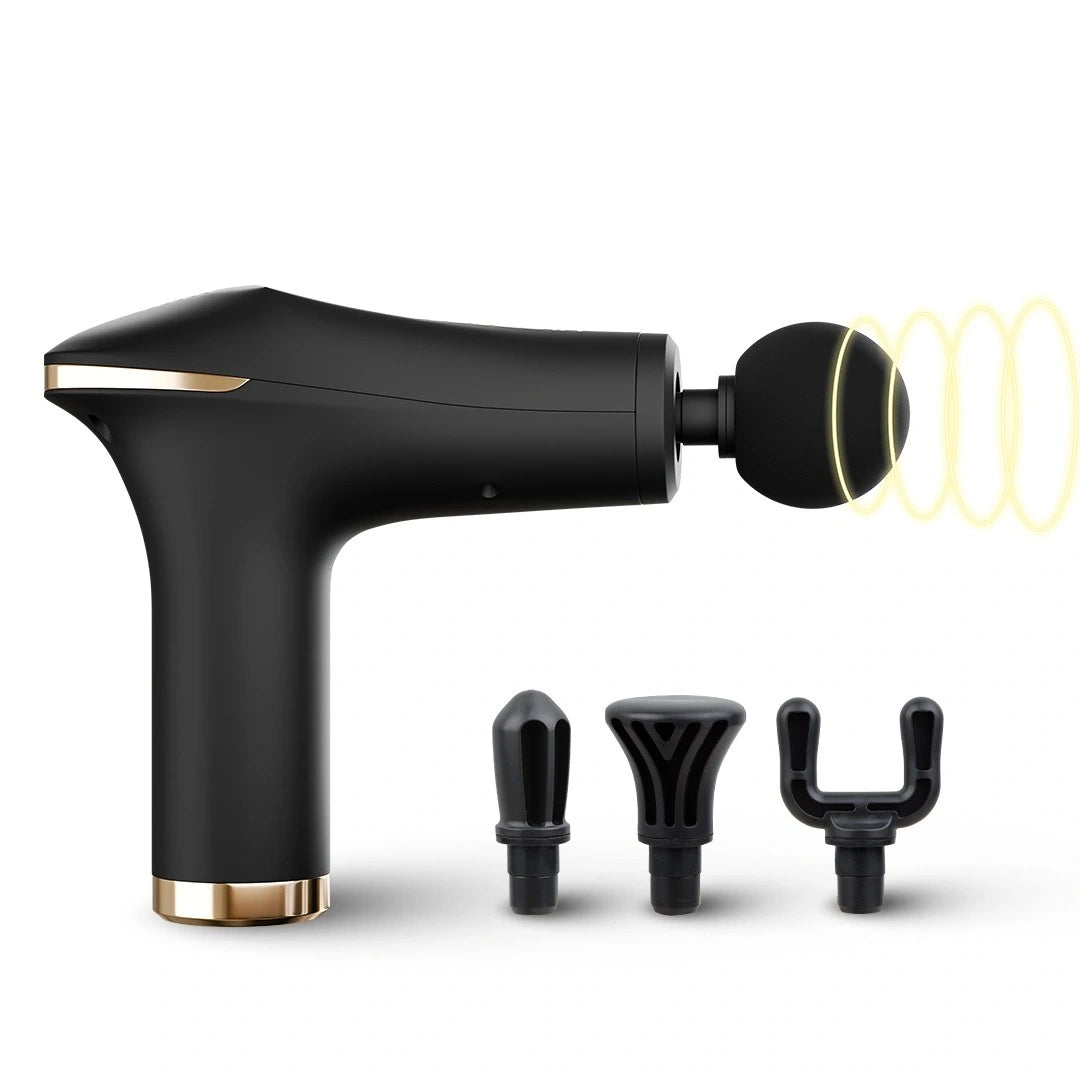 UltraCare PRO UltraGun Electric Percussion Massage Gun with 4 Attachment Heads - Ball, Tip, Flat and U-Head for Full Body Deep Tissue Muscle Massage