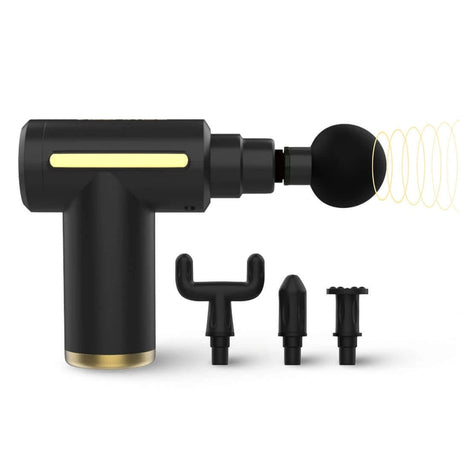 UltraGun PRO Massage Gun with 4 Interchangeable Heads Ball U-Head Tip and Flat for Full Body Massage