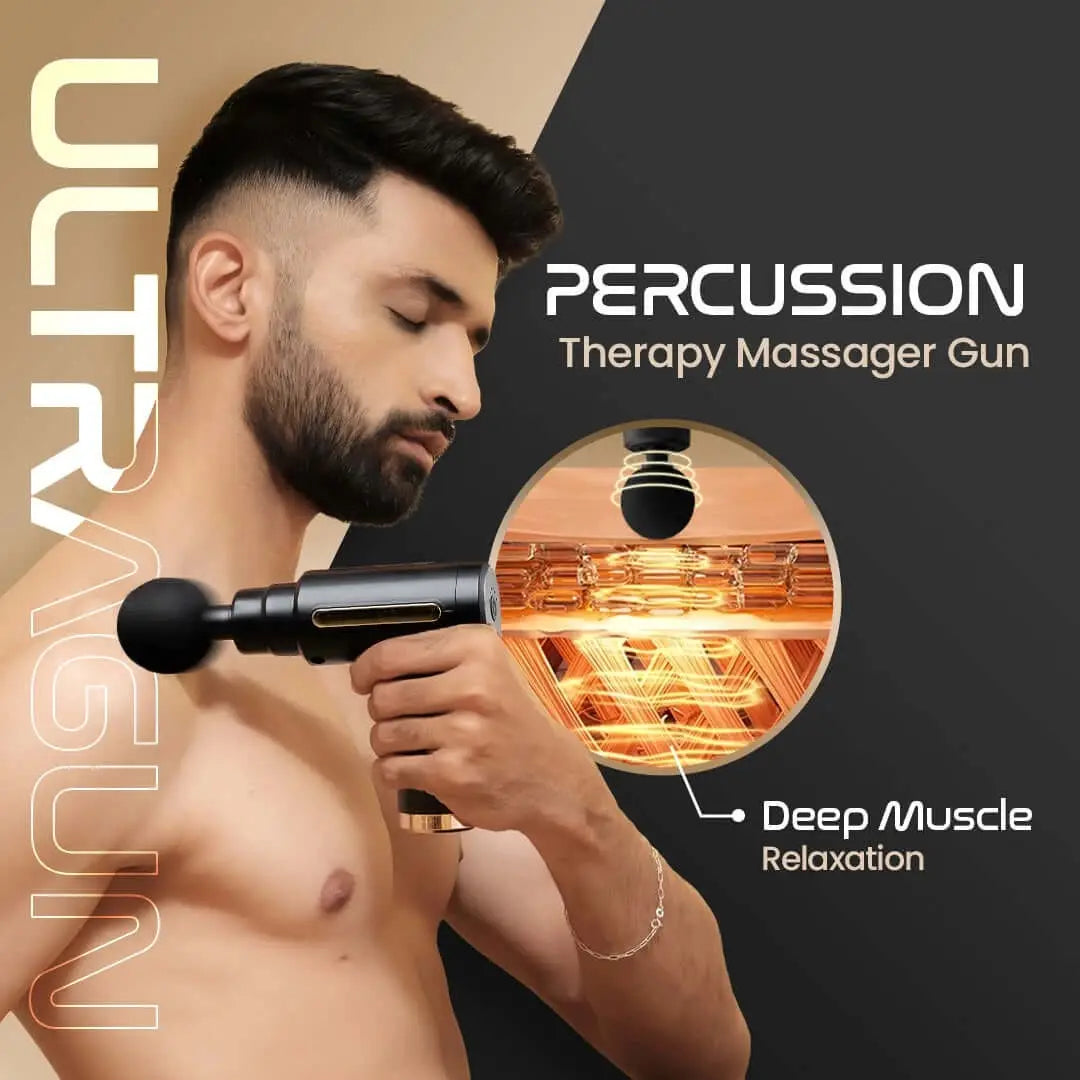 UltraGun PRO Percussion Therapy Massage Gun for Deep Muscle Relaxation and Pain Relief